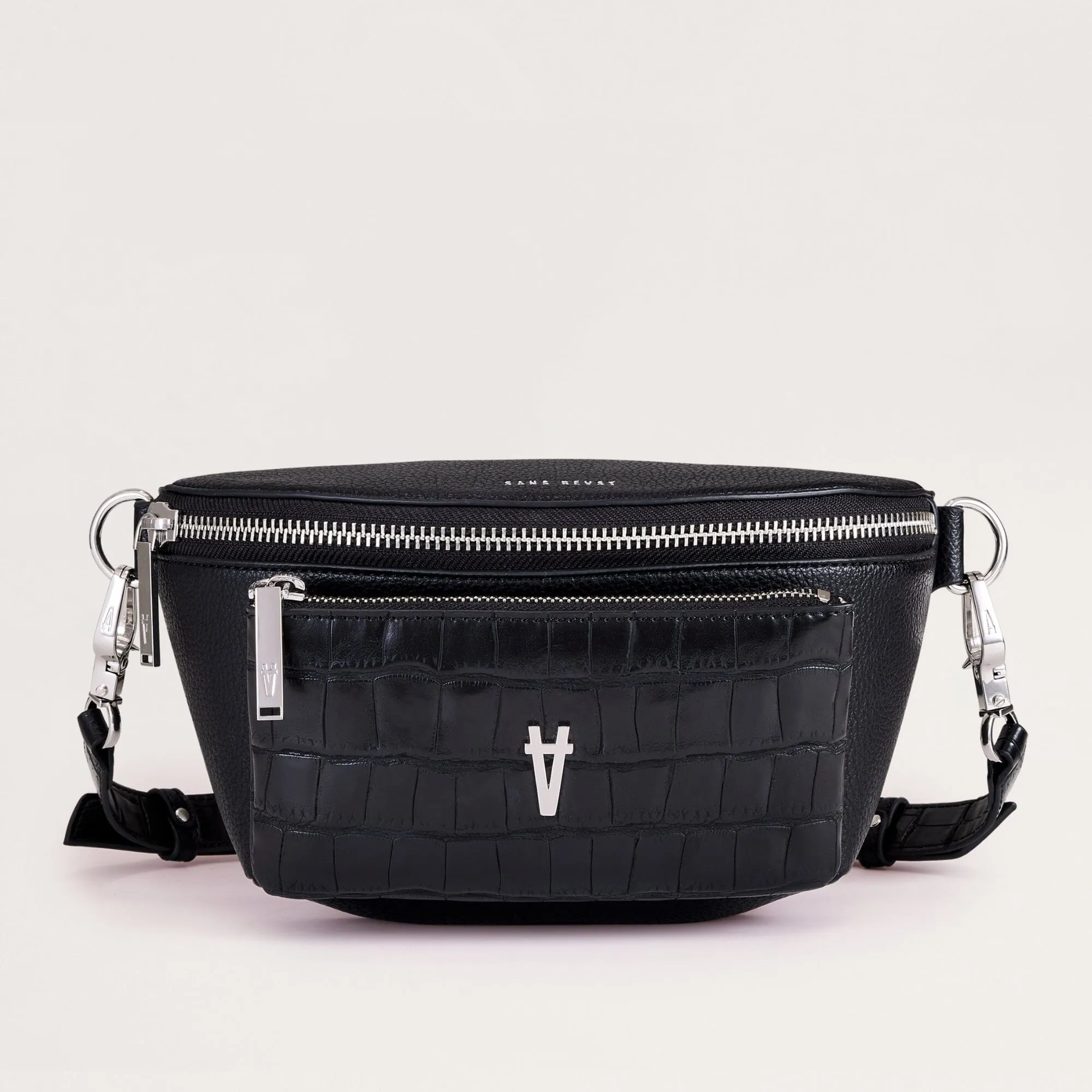 Bright Spark Crossbody - Noir   Silver