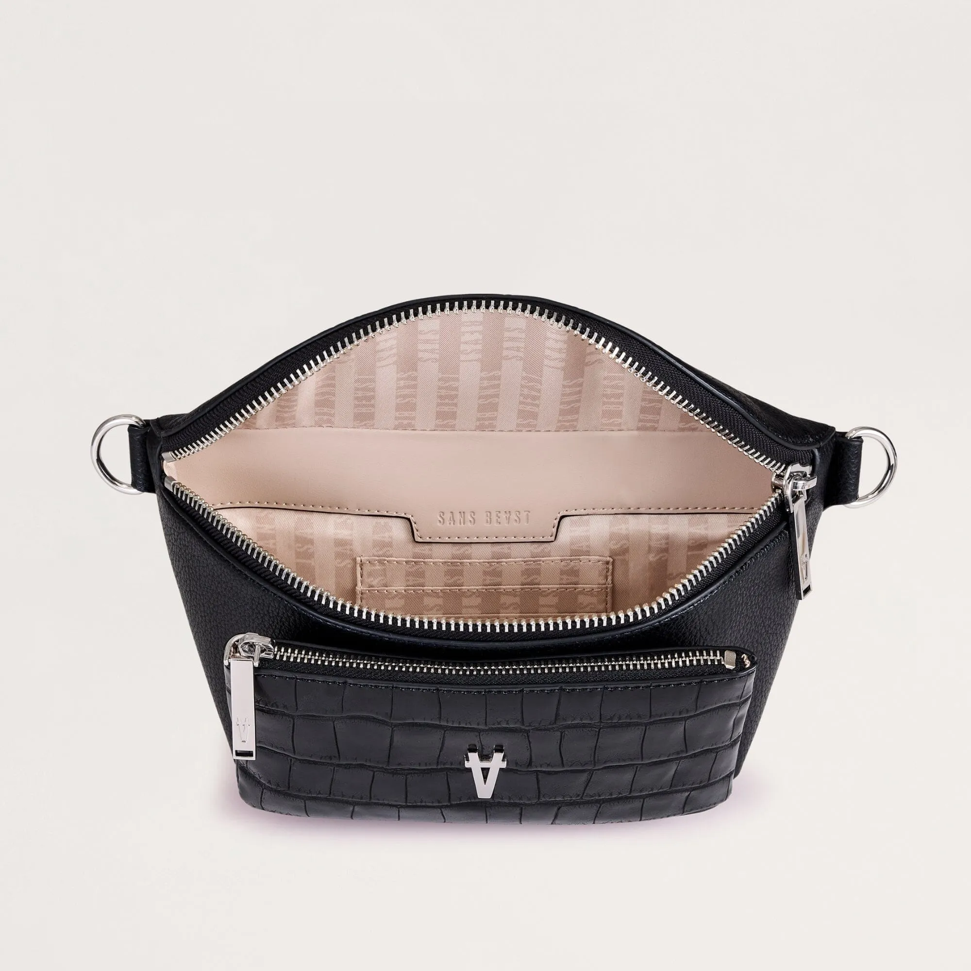 Bright Spark Crossbody - Noir   Silver