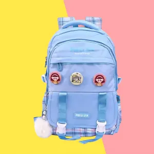 Checks School Bag