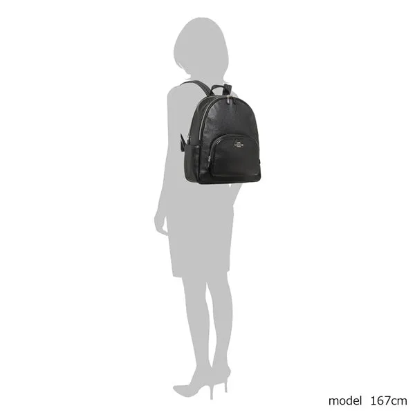 COACH Court Backpack Large Black 5669/6495 Dark Brown