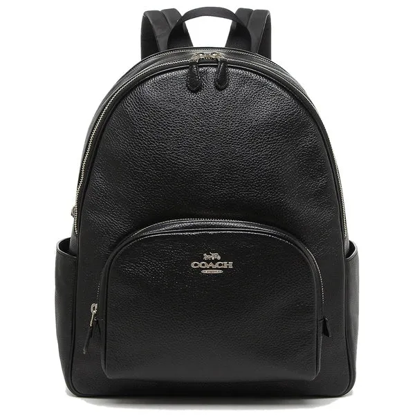 COACH Court Backpack Large Black 5669/6495 Dark Brown