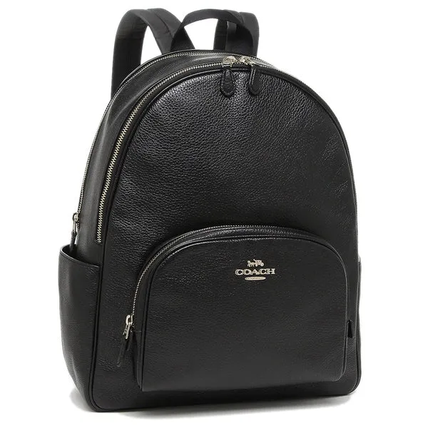 COACH Court Backpack Large Black 5669/6495 Dark Brown