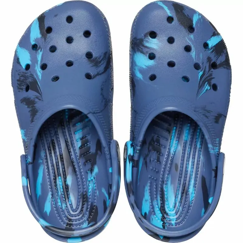 Crocs Classic Marbled Clog - Navy/Multi