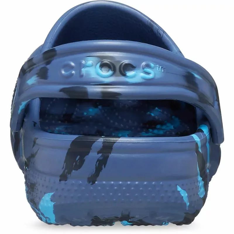 Crocs Classic Marbled Clog - Navy/Multi