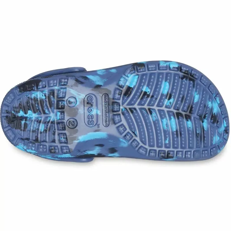 Crocs Classic Marbled Clog - Navy/Multi