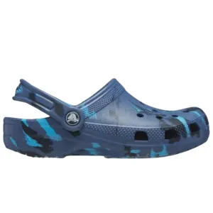 Crocs Classic Marbled Clog - Navy/Multi