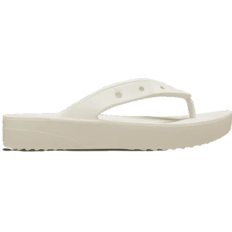 CROCS  Classic Platform  Flip - Bone