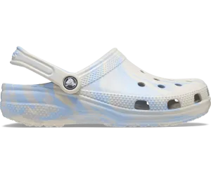 Crocs Unisex Classic Marbled Clog - Blue Calcite