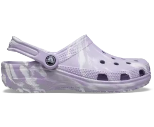 Crocs Unisex Classic Marbled Clog - Lavender