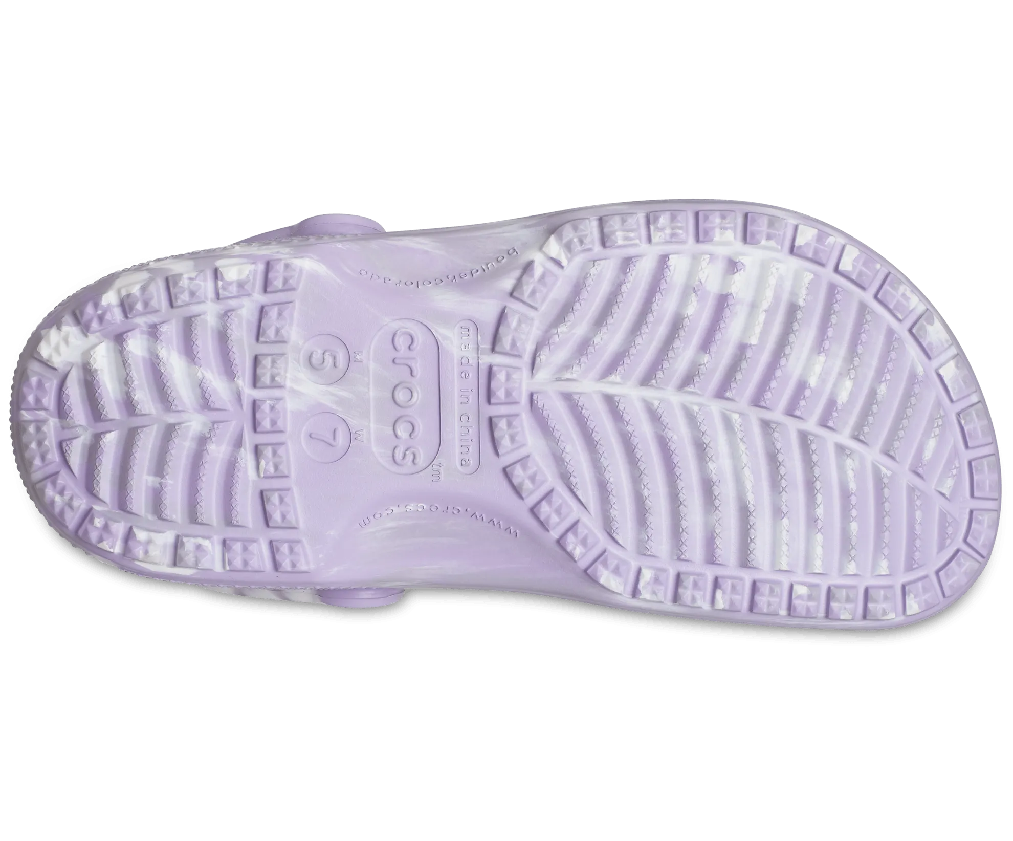 Crocs Unisex Classic Marbled Clog - Lavender