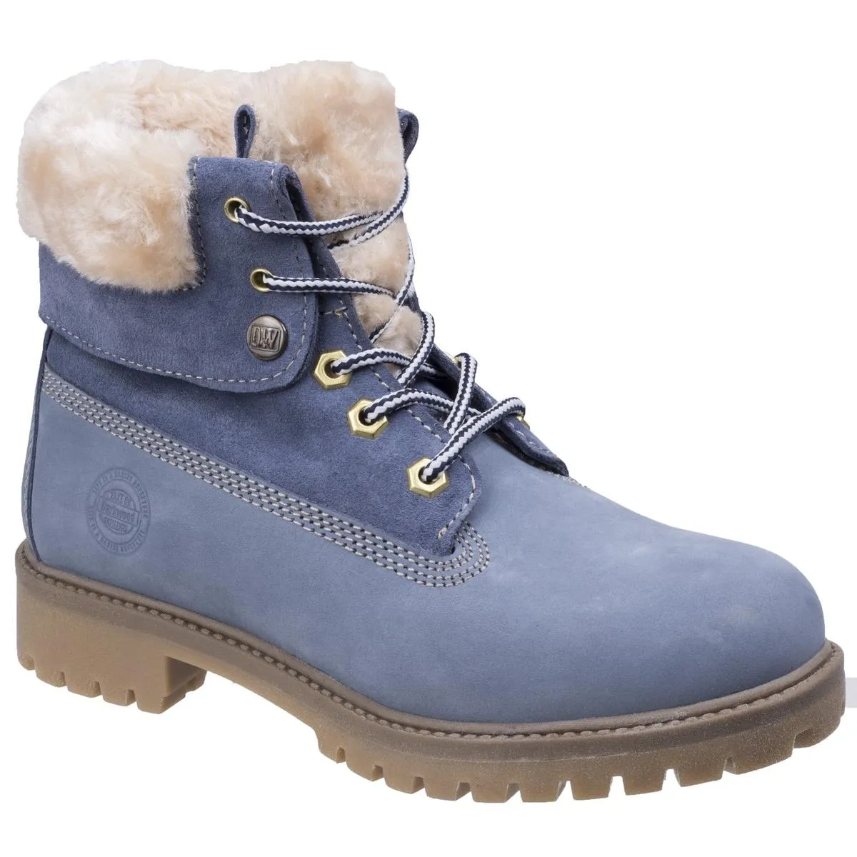 Darkwood Walnut Casual Boot Steel Blue