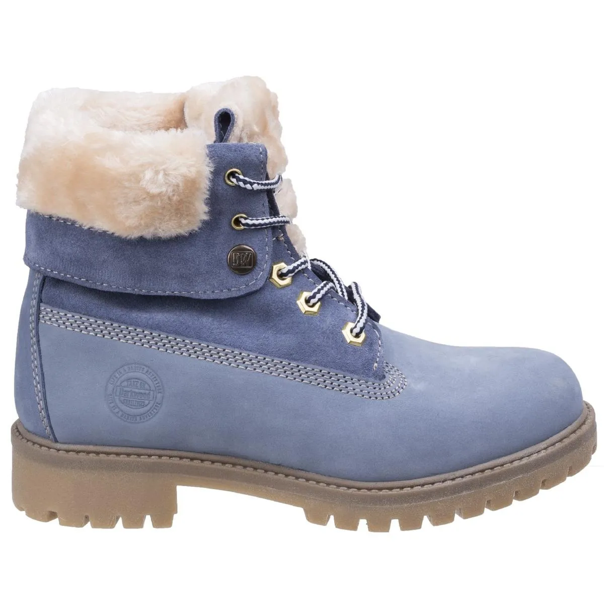 Darkwood Walnut Casual Boot Steel Blue