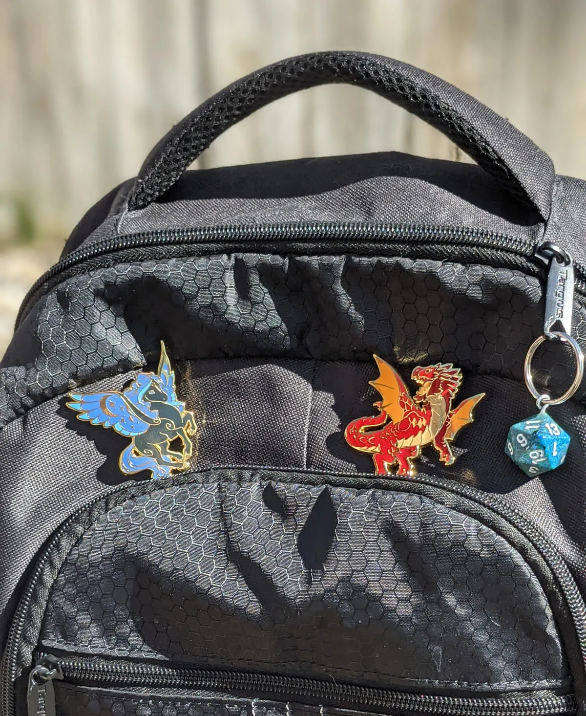 Dragon Pin (Baby Black Dragon) | 2" Hard Enamel Pin