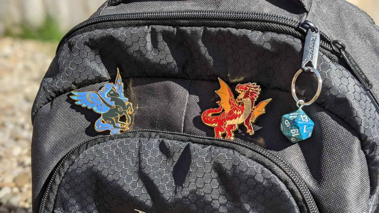 Dragon Pin (Baby Black Dragon) | 2" Hard Enamel Pin