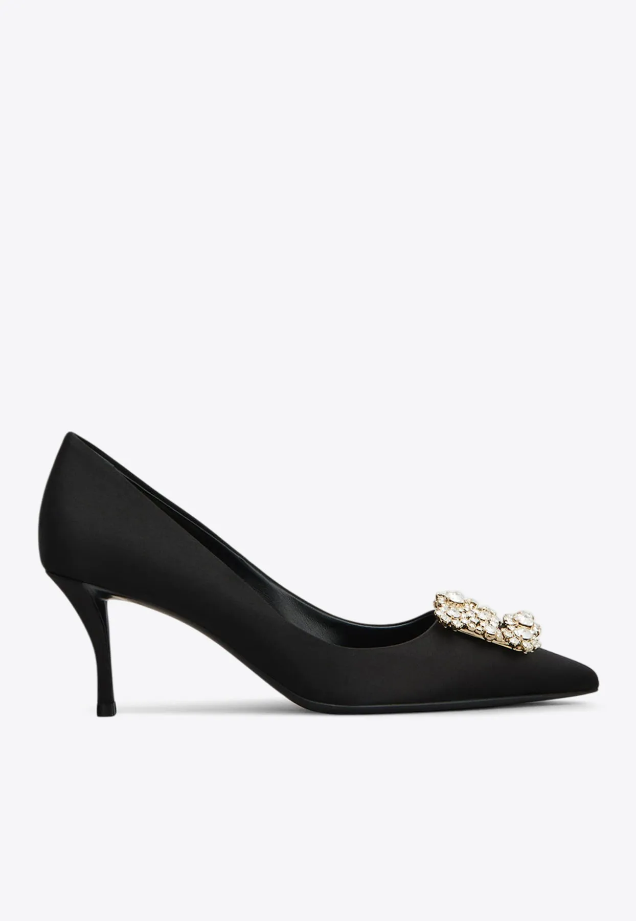 Efflorescence 65 Crystal Embellished Satin Pumps