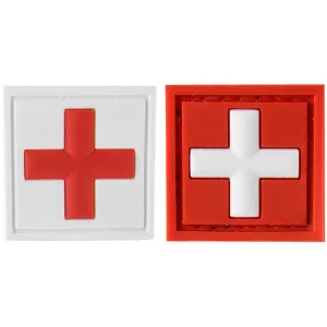 G-FORCE Square MEDIC Logo Hook & Loop Airsoft PVC Morale Patch