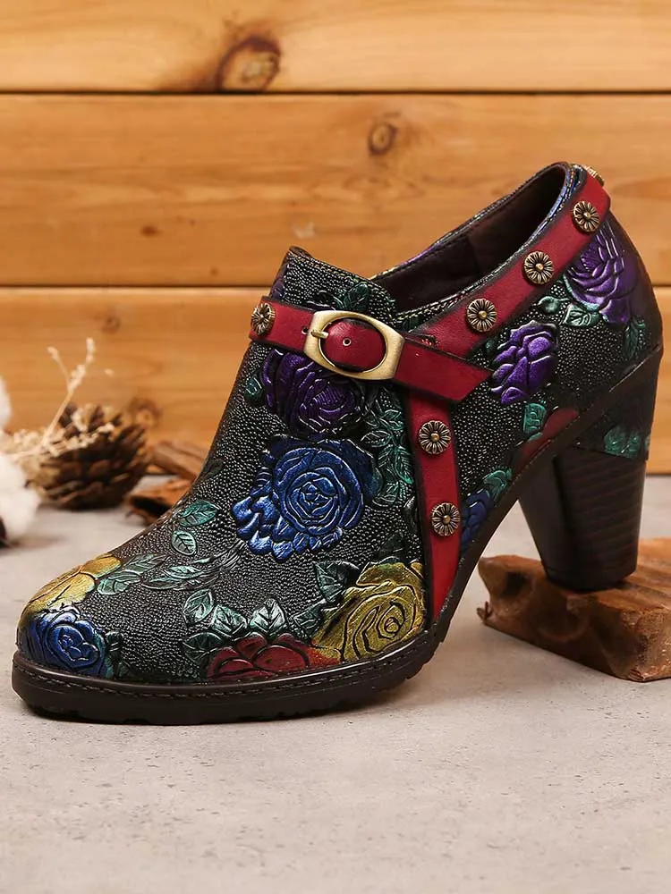 Genuine Leather Handmade Concise Leisure Shoes