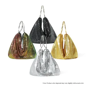 H-HALO DRAPERY EFFECT CHAINMAIL BAG