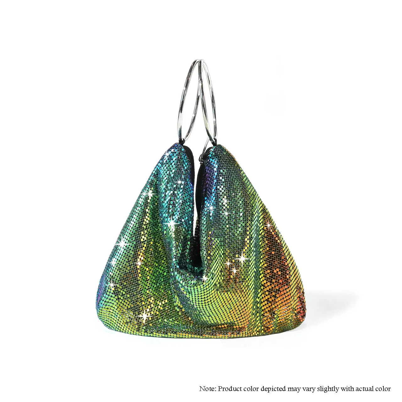 H-HALO DRAPERY EFFECT CHAINMAIL BAG