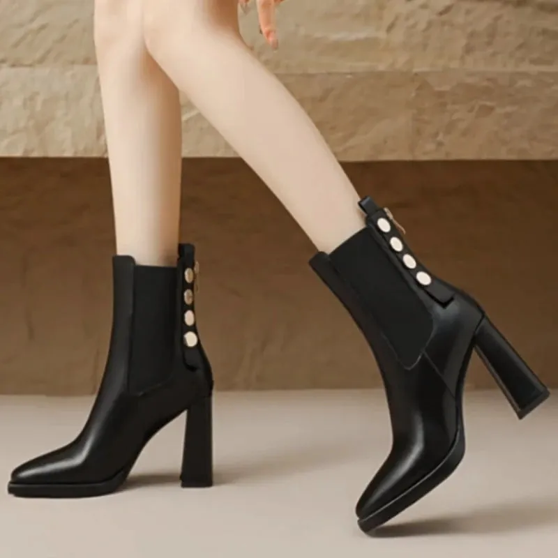 Joskaa Knee Thigh High Sock Boots Women Winter Sexy Boot New Women's Long Shoes for Women Elegant Autumn High Boots Wedges Elastic Hot
