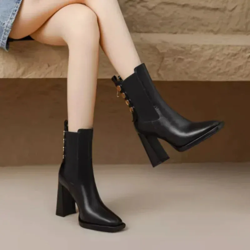 Joskaa Knee Thigh High Sock Boots Women Winter Sexy Boot New Women's Long Shoes for Women Elegant Autumn High Boots Wedges Elastic Hot