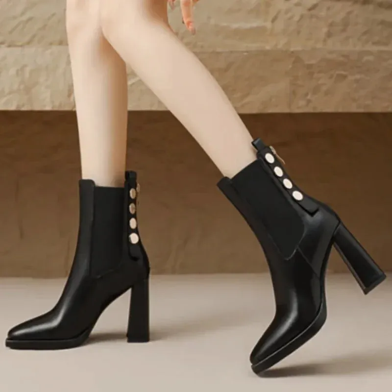 Joskaa Knee Thigh High Sock Boots Women Winter Sexy Boot New Women's Long Shoes for Women Elegant Autumn High Boots Wedges Elastic Hot