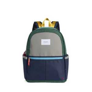 Kane Kids Double Pocket Backpack Green/Navy
