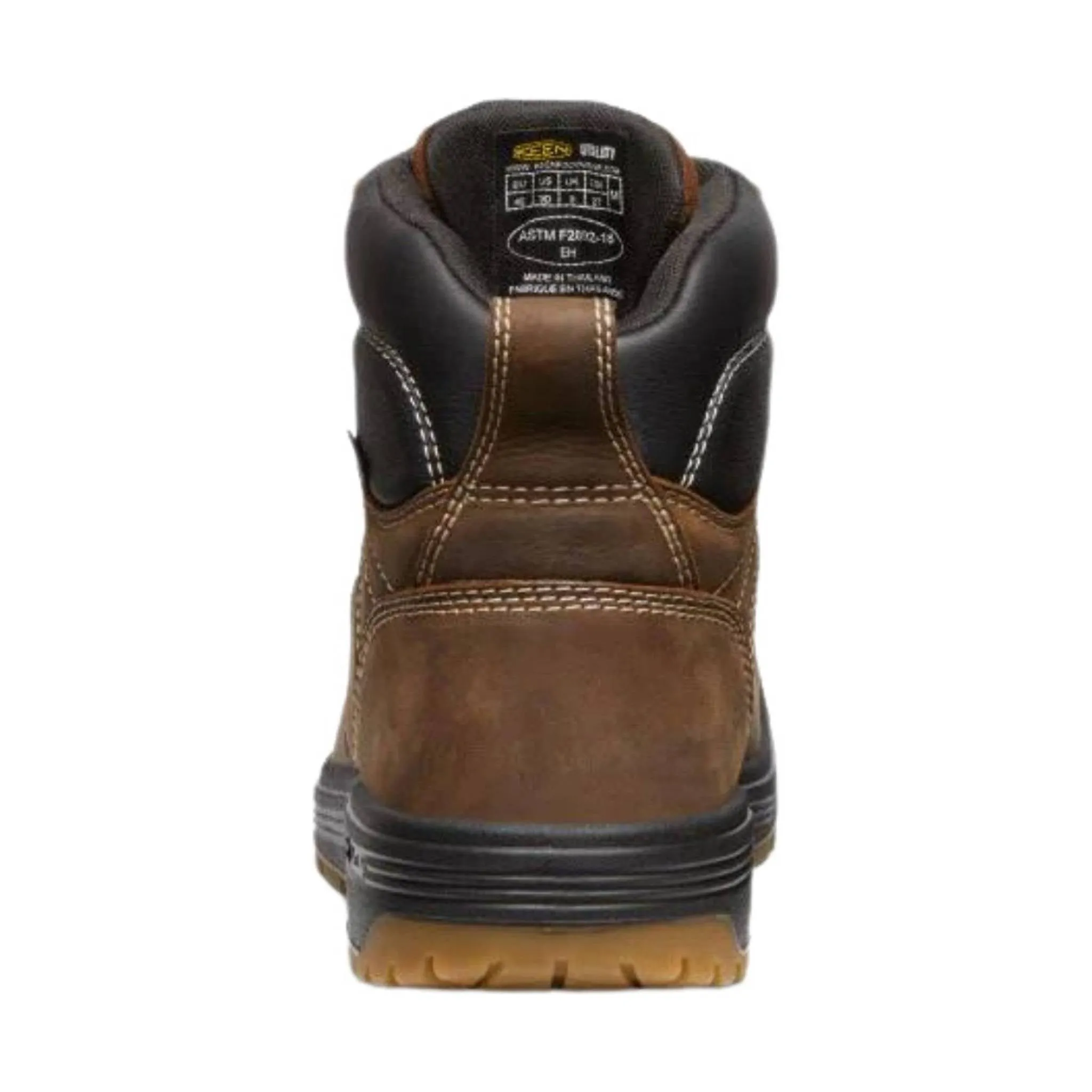 Keen Utility Men's Fort Wayne 6 Inch Waterproof Carbon Fiber Toe Work Boots - Dark Earth