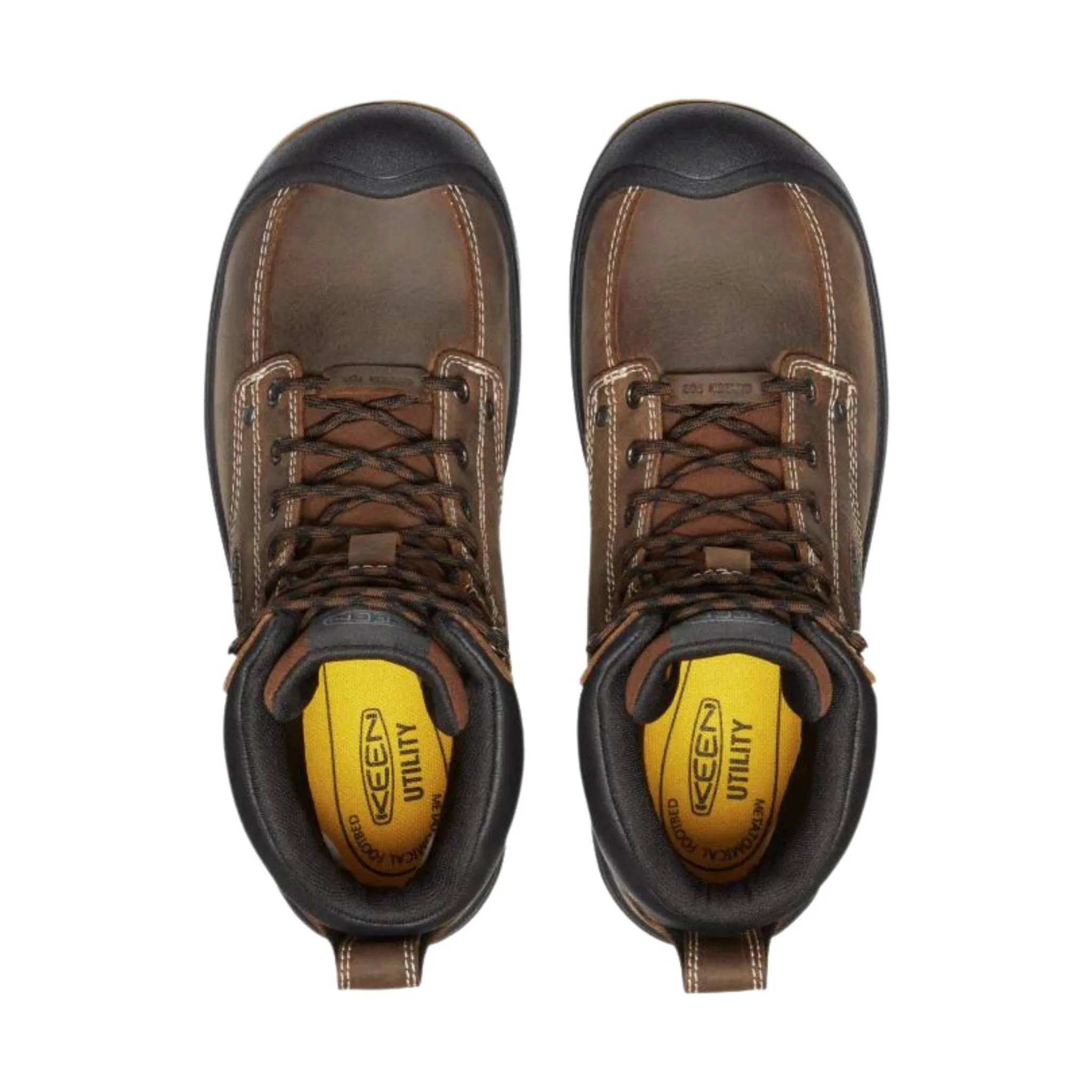 Keen Utility Men's Fort Wayne 6 Inch Waterproof Carbon Fiber Toe Work Boots - Dark Earth