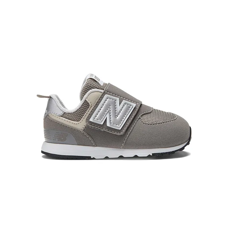 Kid's Toddler 574 Grey/White