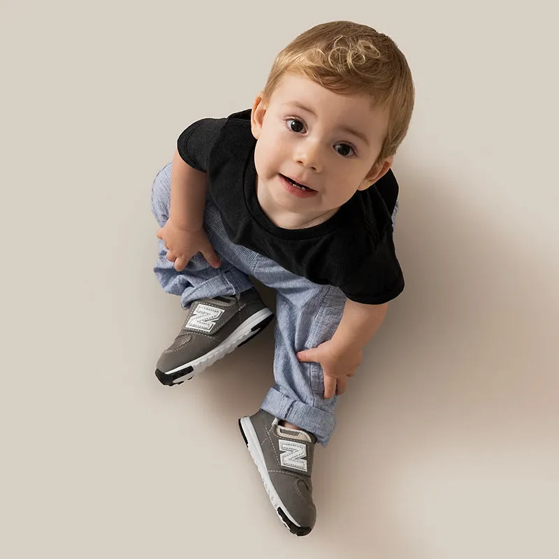 Kid's Toddler 574 Grey/White