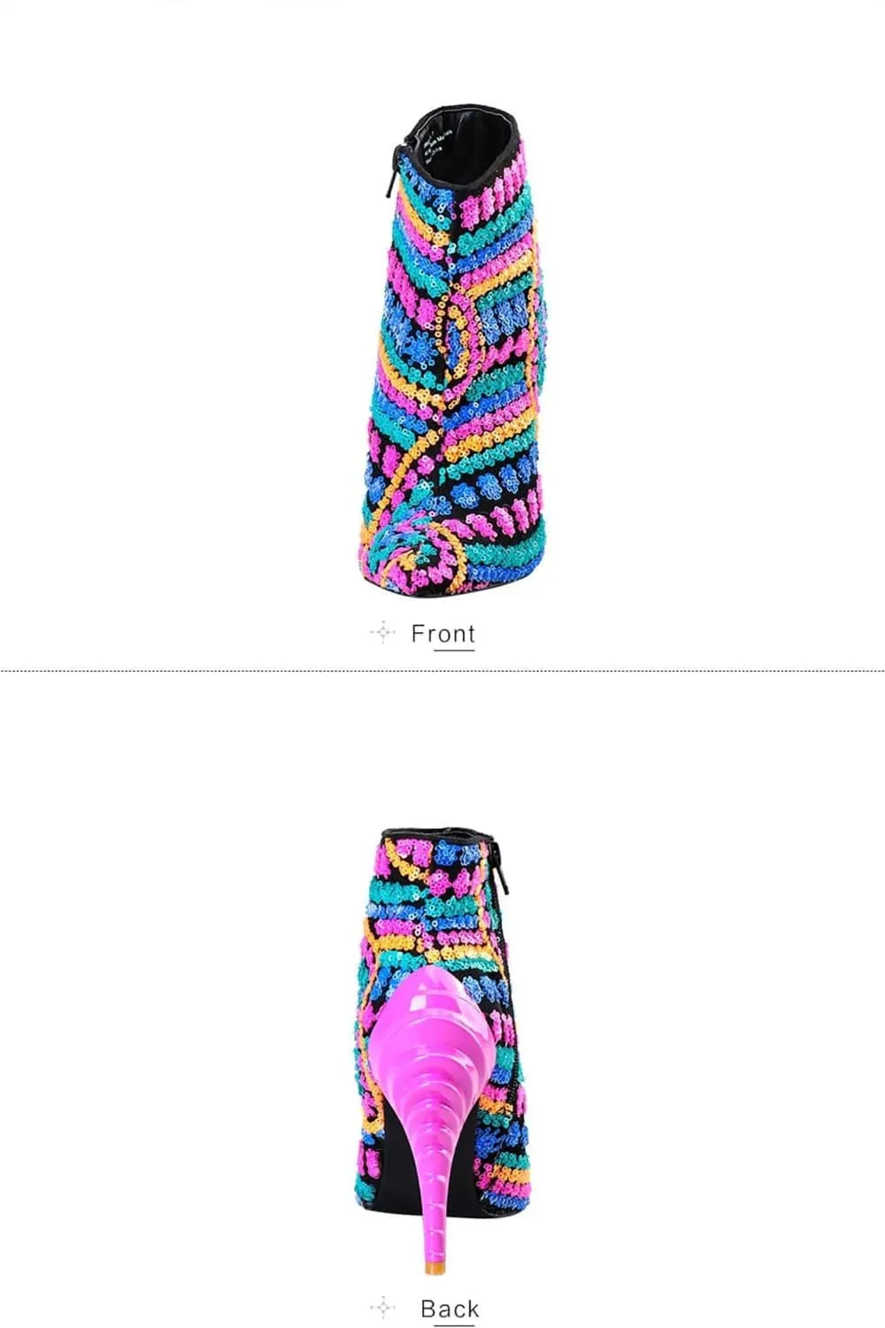 Lady Chick Pink Ankle Boots