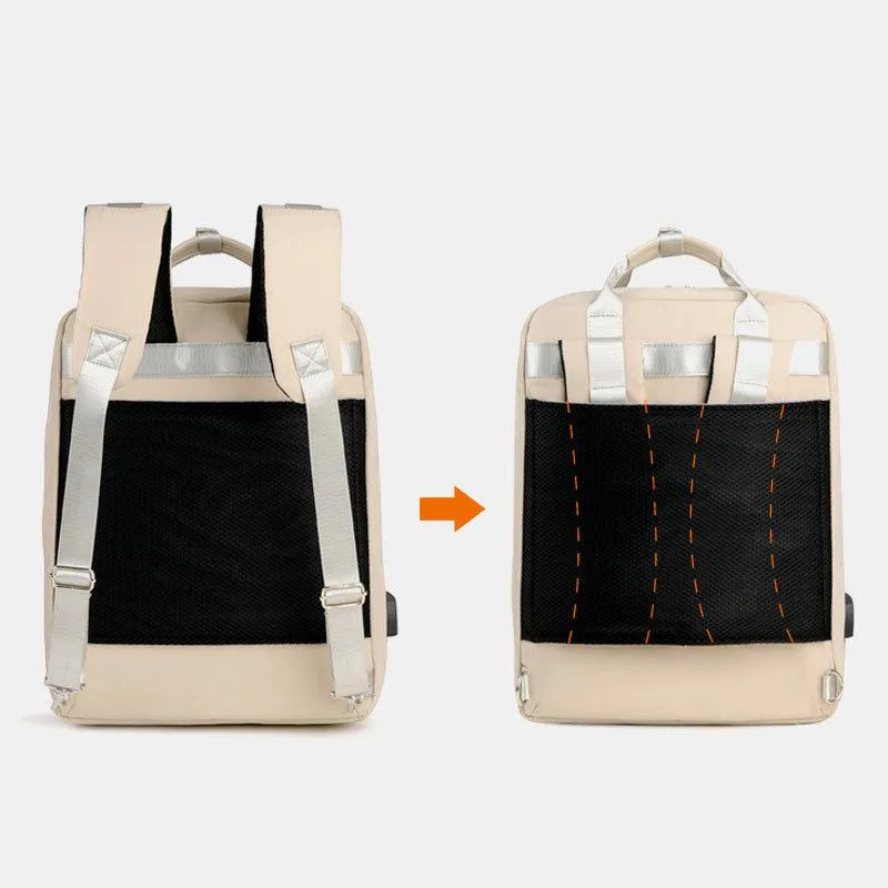 Laptop Backpack with USB Charging Port Lock, Business Travel Water Resistant Backpacks Computer Bag 15.6" Laptop