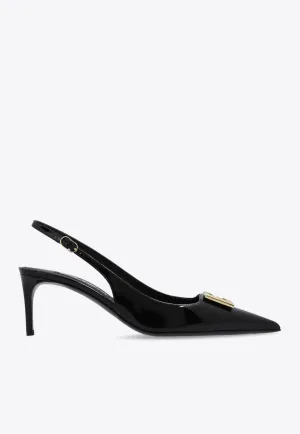 Lollo 60 DG Logo Slingback Pumps