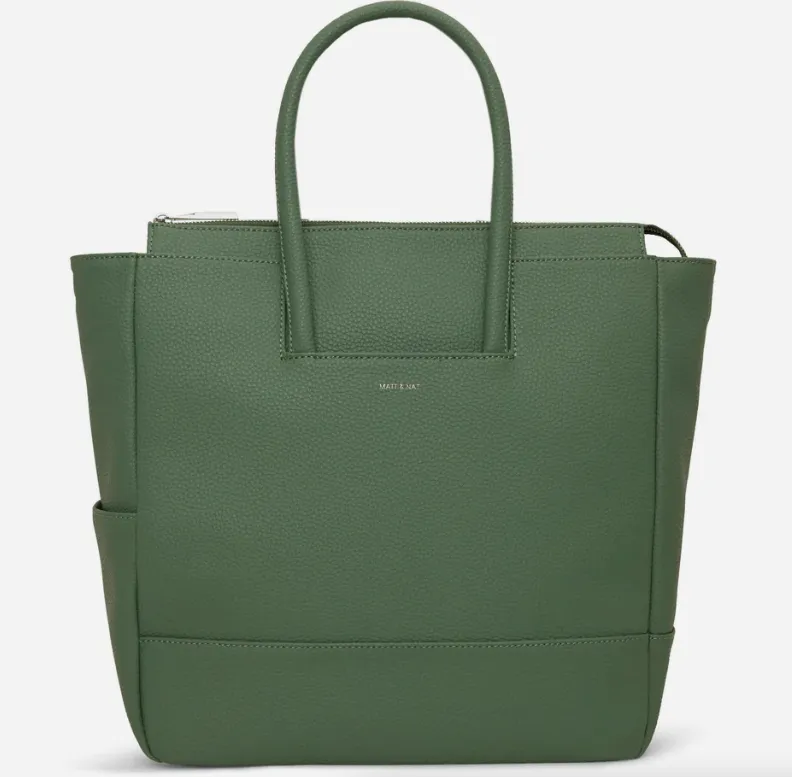 Percio Vegan Diaper Bag - Herb