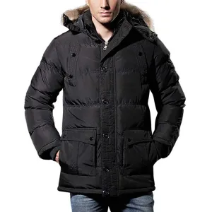 Quilted Puffer Jacket Black