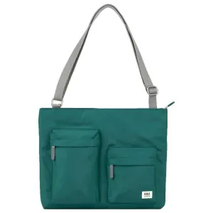 Roka Moorgate M Medium Recycled Nylon Crossbody Bag - Teal