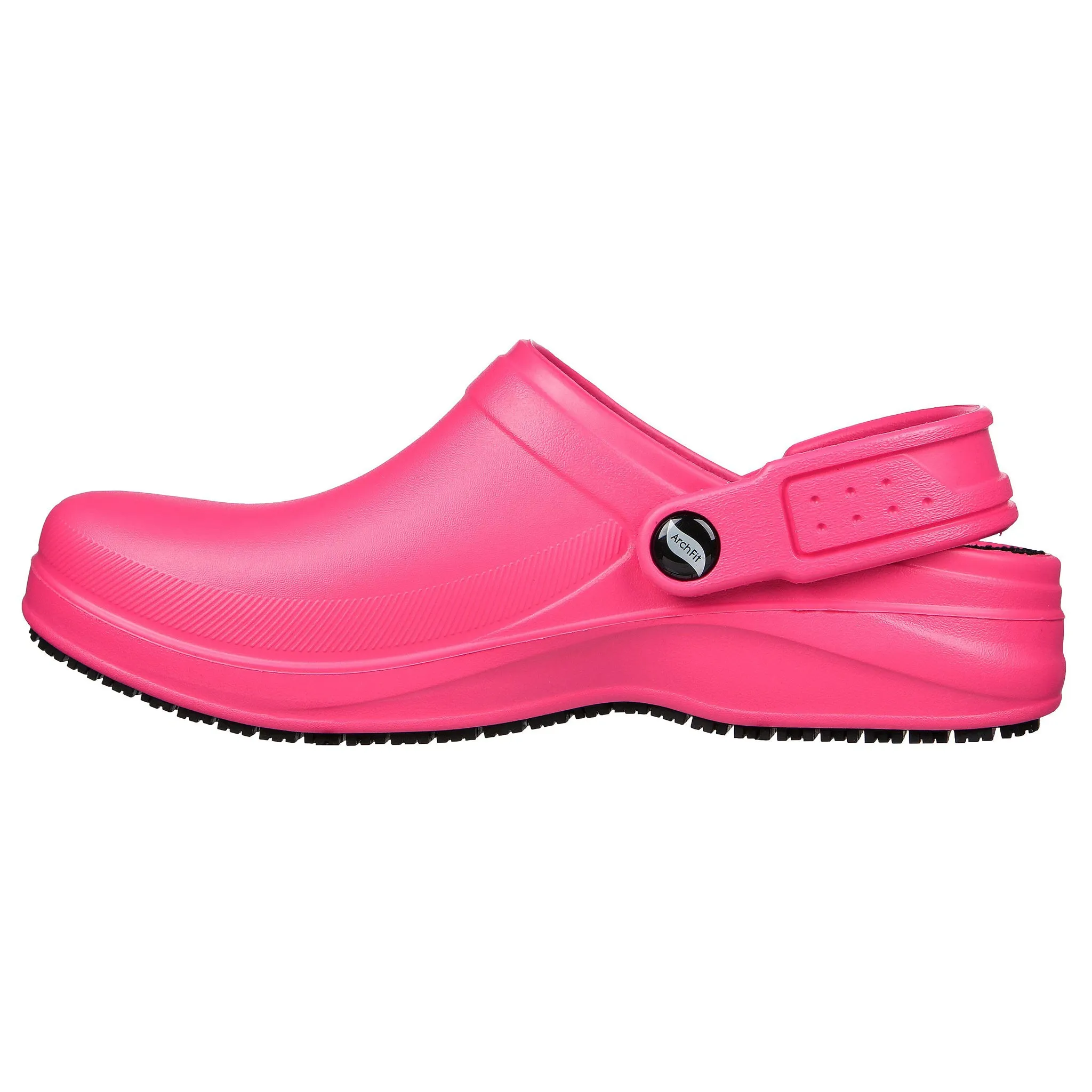 Skechers Women's 108067 Work Arch Fit Riverbound Pasay Pink Work Shoes Clogs