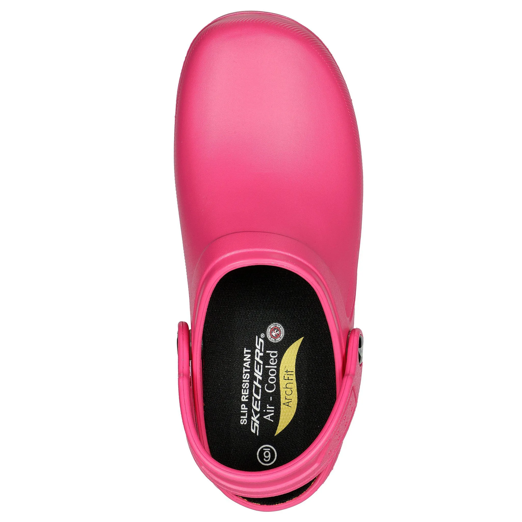 Skechers Women's 108067 Work Arch Fit Riverbound Pasay Pink Work Shoes Clogs