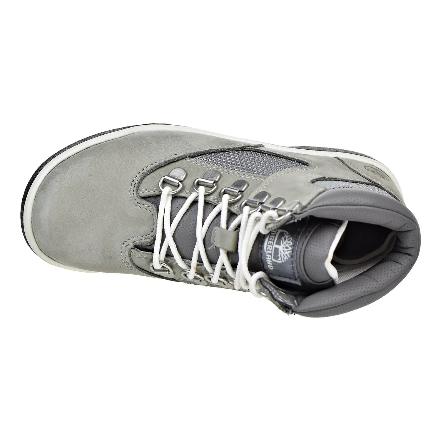 Timberland 6 Inch Little Kids Field Boots Grey Nubuck