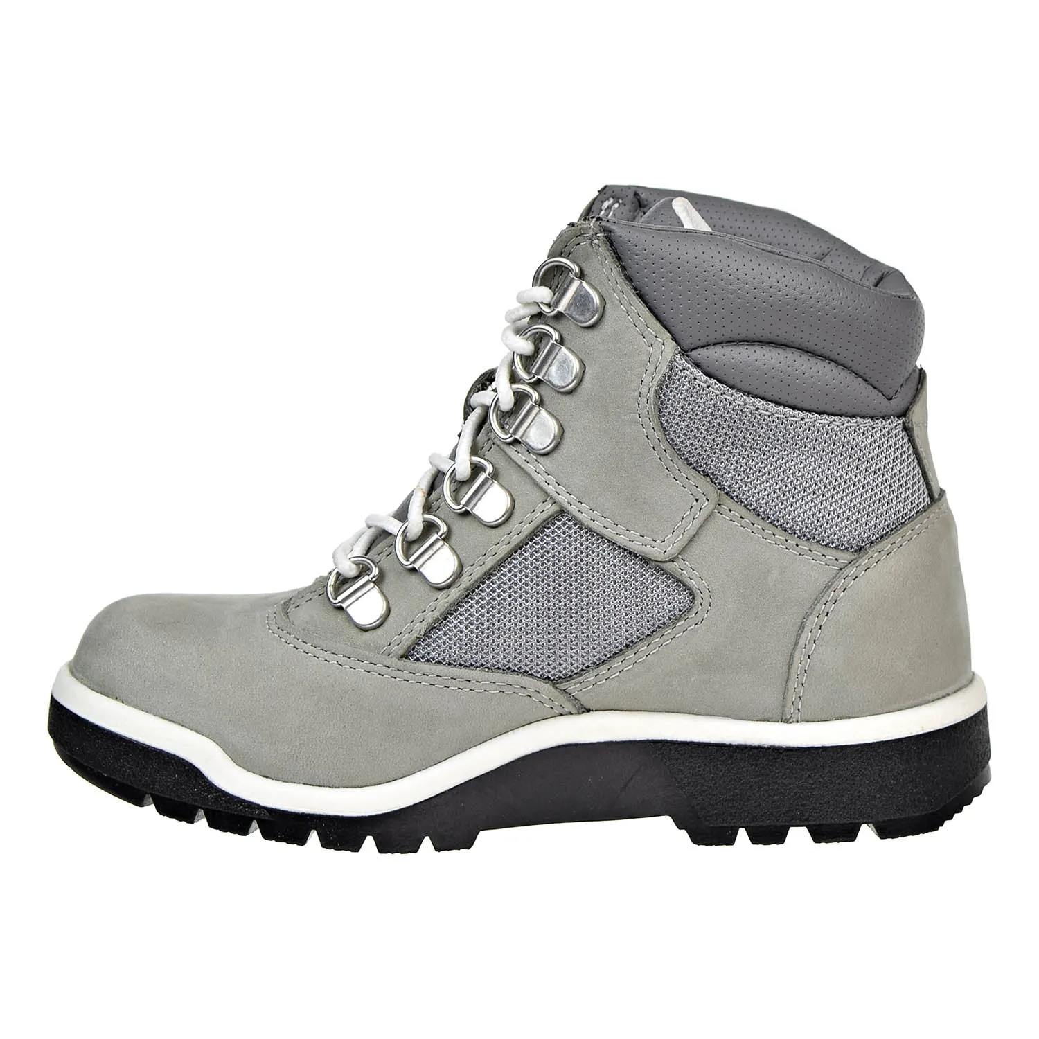 Timberland 6 Inch Little Kids Field Boots Grey Nubuck