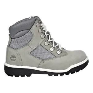 Timberland 6 Inch Little Kids Field Boots Grey Nubuck
