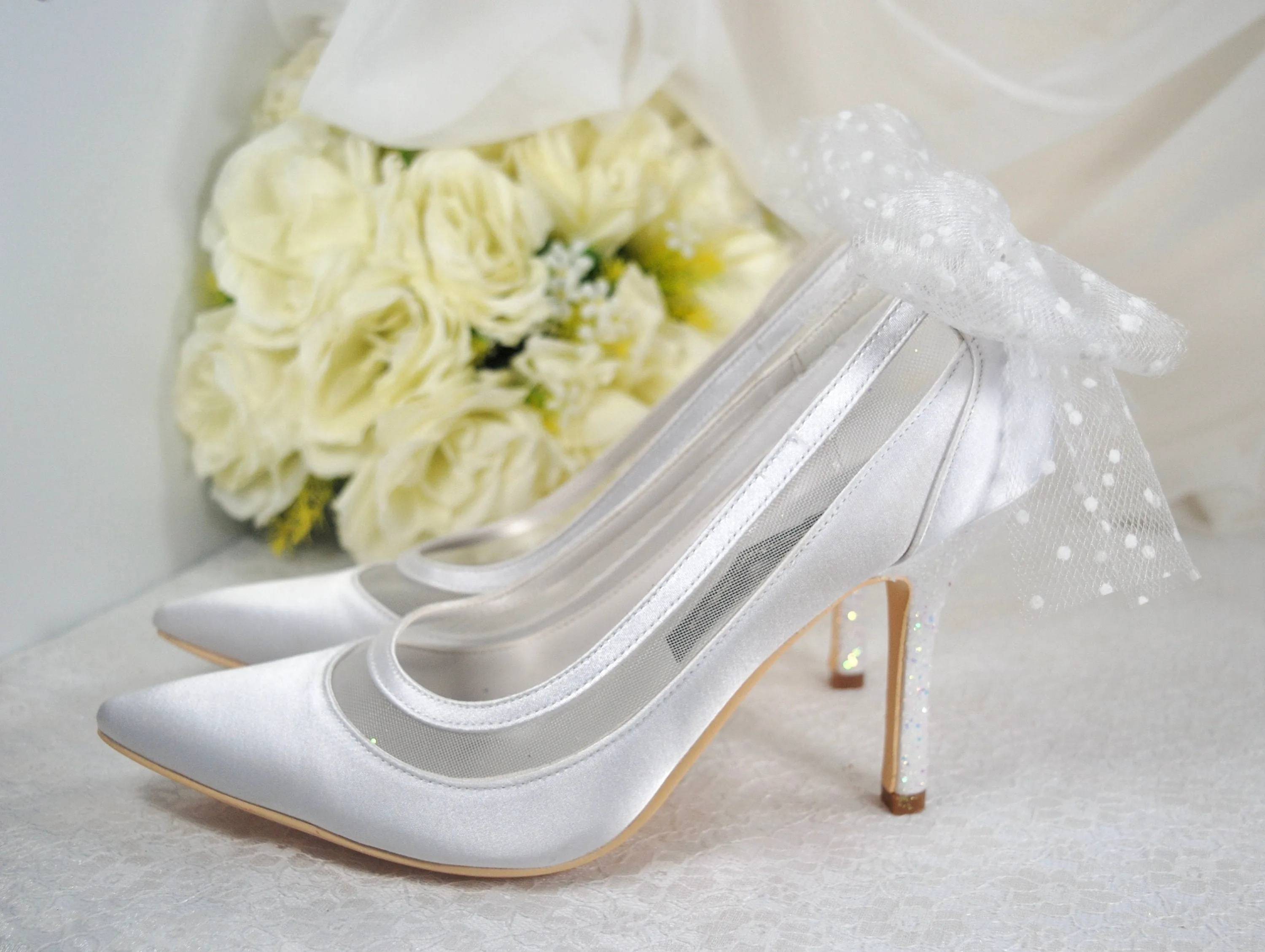 Wedding Shoes, with Bow