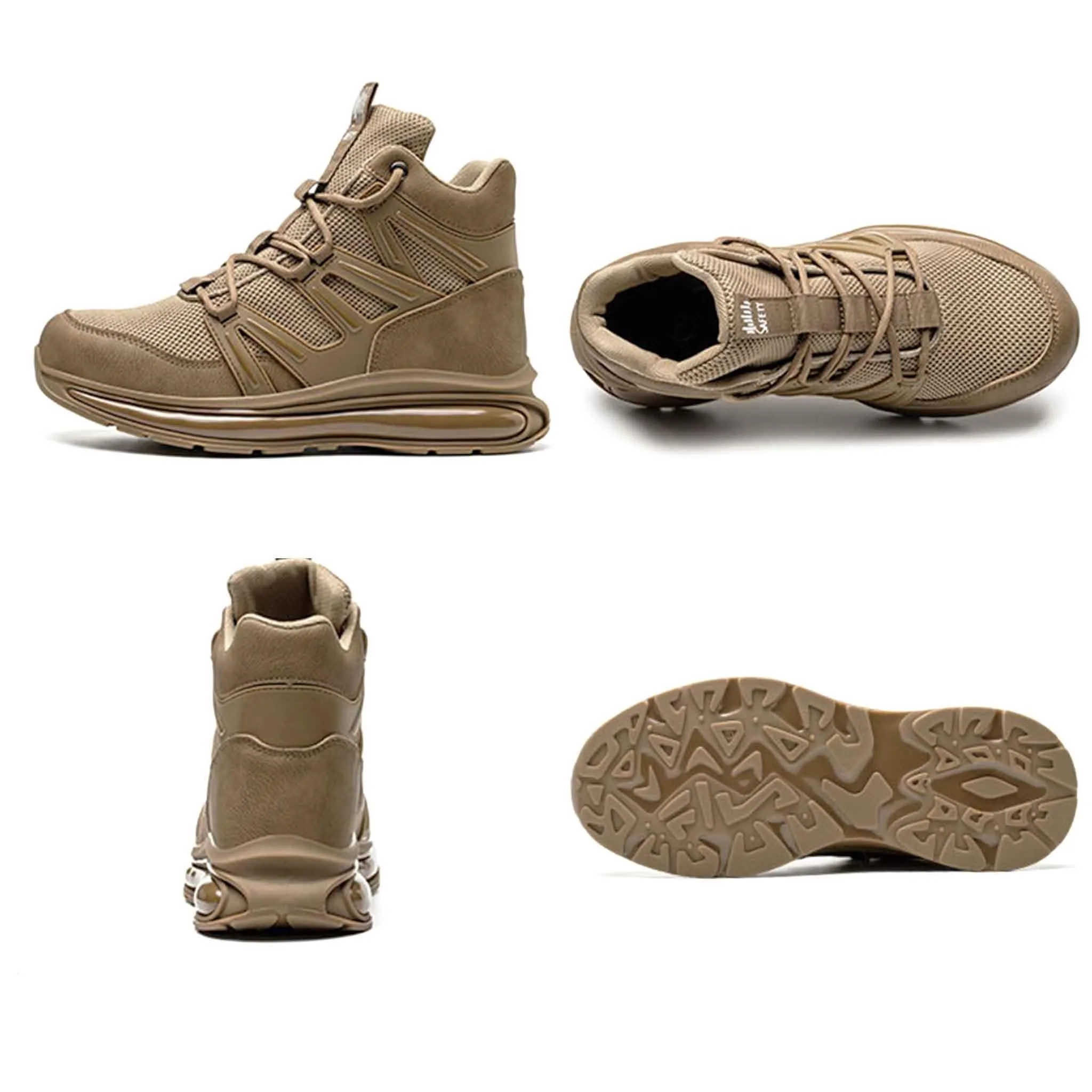 Women's Steel Toe Boots - Full Air-Cushioned Sole | B266